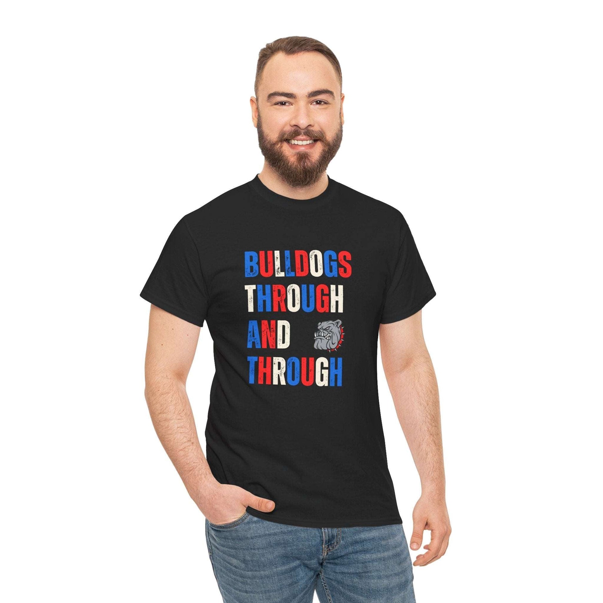 Unisex Western Bulldogs t-shirt celebrating Bulldogs Through and Through