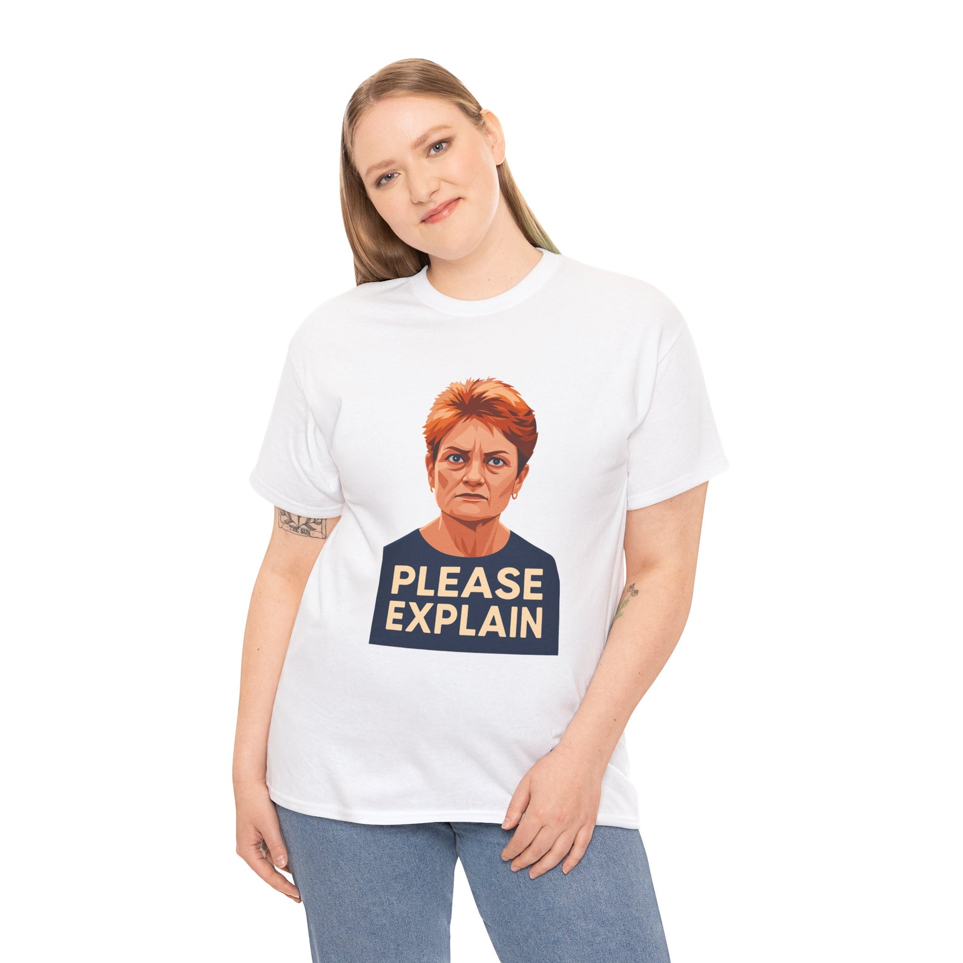 Pauline Hanson shirt with nod to her fish and chip shop past