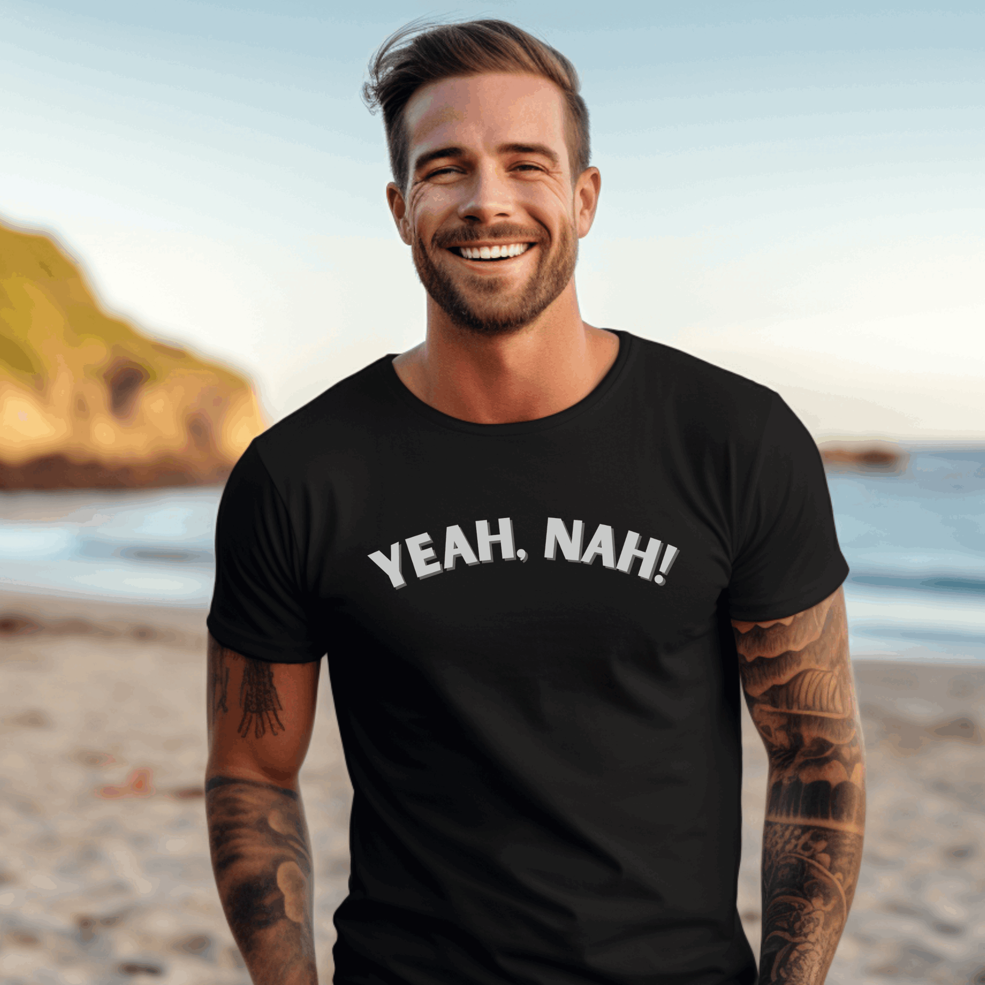 Yeah nah t-shirt - Destination GiftsT-ShirtPrintify