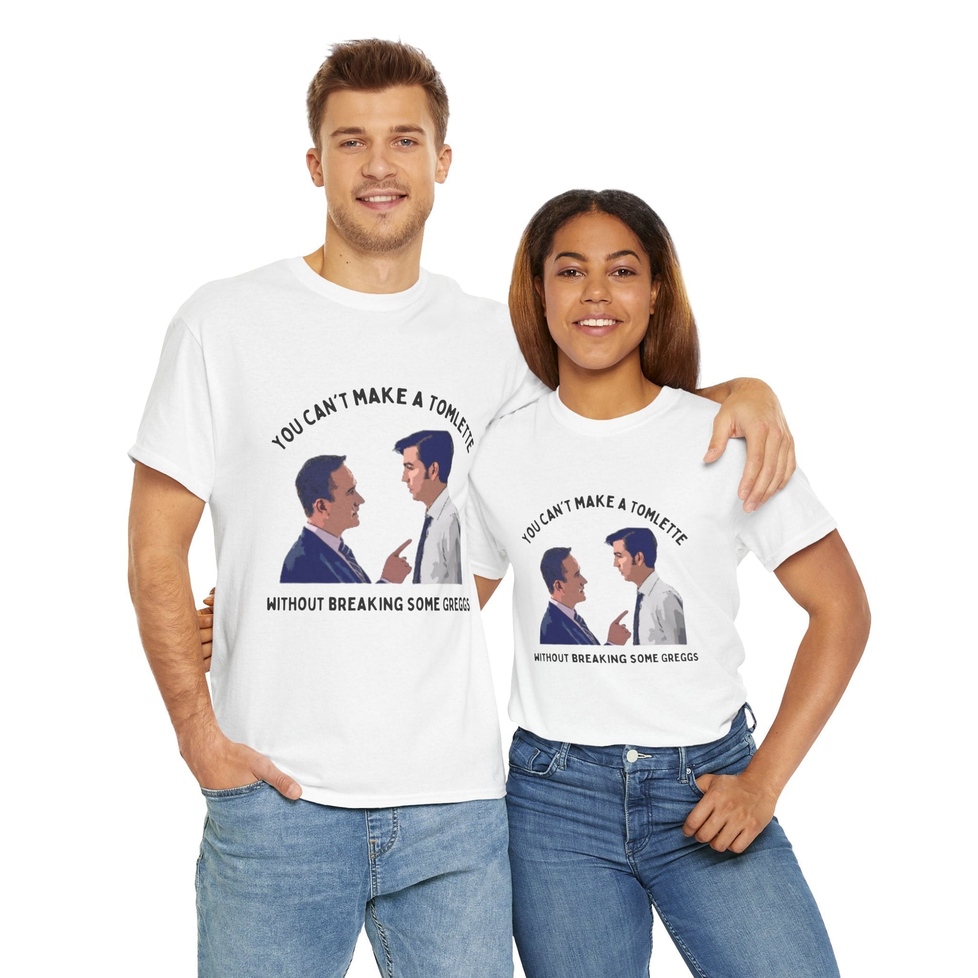 You can't make a Tomlette without breaking some Greggs - Tom and Greg Succession t-shirt - Destination GiftsT-ShirtPrintify